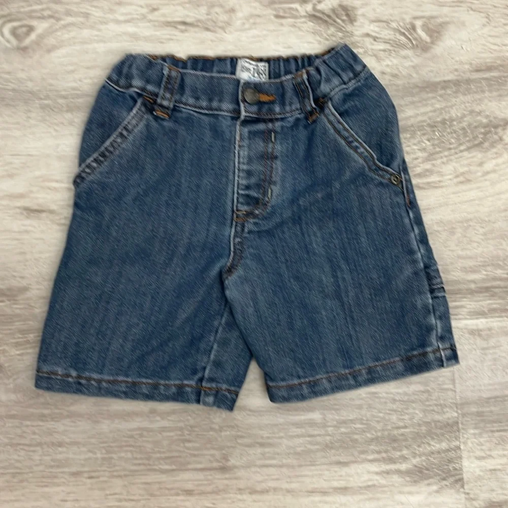 The Children's Place Original Brand Est.1989 Blue Denim Carpenter Shorts Size 3T